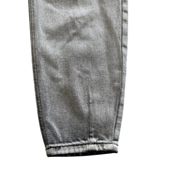 Nasty Gal Womens Organic Bleach Faded Tapered Fit Jeans 2 Casual High Rise Gray - Picture 4 of 10